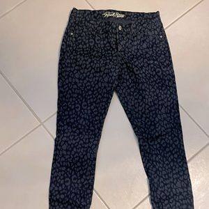 Old Navy Rock Star Skinny Leopard gray/black